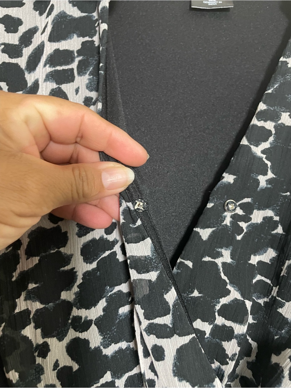 DKNY leopard print midi dress - Picture 6 of 7
